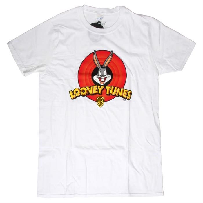 T-shirt, Gildan USA, Looney Tunes, hvid - Medium