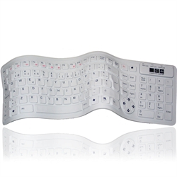 Fleksibelt 2006 mini keyboard i grå silikone gummi (DANSK layout)