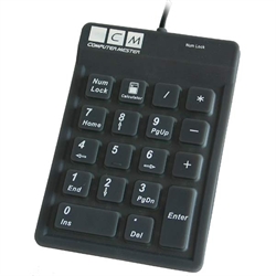 Vandtæt numerisk tastatur, CM logo, sort