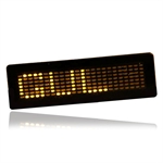 LED Badge, gul  7 x 24 dioder