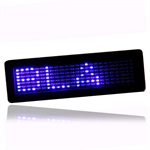 LED Badge, bl� 7 x 23 dioder