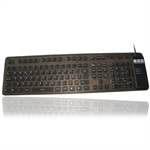 Flexible Full Size Keyboard gr�sort (NORSK layout)