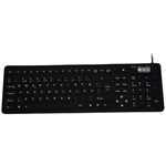 Flexible mini 2006 keyboard, sort, Svensk/Finsk tastaturlayout (for dansk layout bestil vare nr.8020)