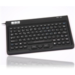 Vandt�t tastatur med indbygget mus, super lille, sort (DANSK layout)