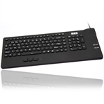 Industri keyboard med indbygget trykf�lsom mus, sort (NORSK layout)