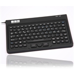 Vandt�t tastatur med indbygget mus, super lille, sort (NORSK layout)