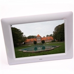 8" digital fotoramme, hvid