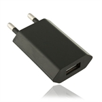 Lille 220 volt til USB omformer, sort
