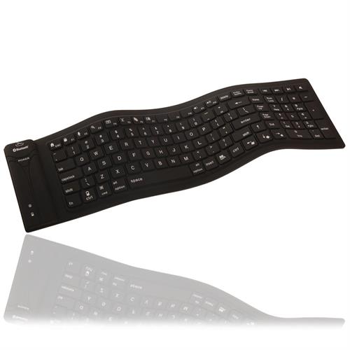 Lille vandtæt Bluetooth tastatur, sort (UK layout)