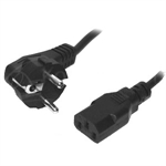 Power kabel, 10 meter, sort