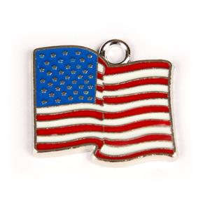 USA flag vedhæng til taske