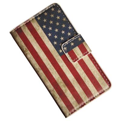 Sony Xperia E1 Etui i kunstlæder med USA flag