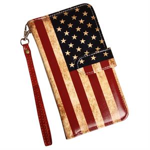 iPhone 6 plus Double Shuffle luksusetui med USA flag
