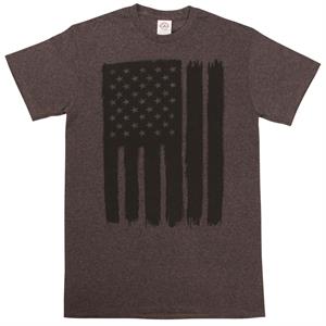 T-shirt, USA flag i gråskala, grå, Delta Pro Weight - Small