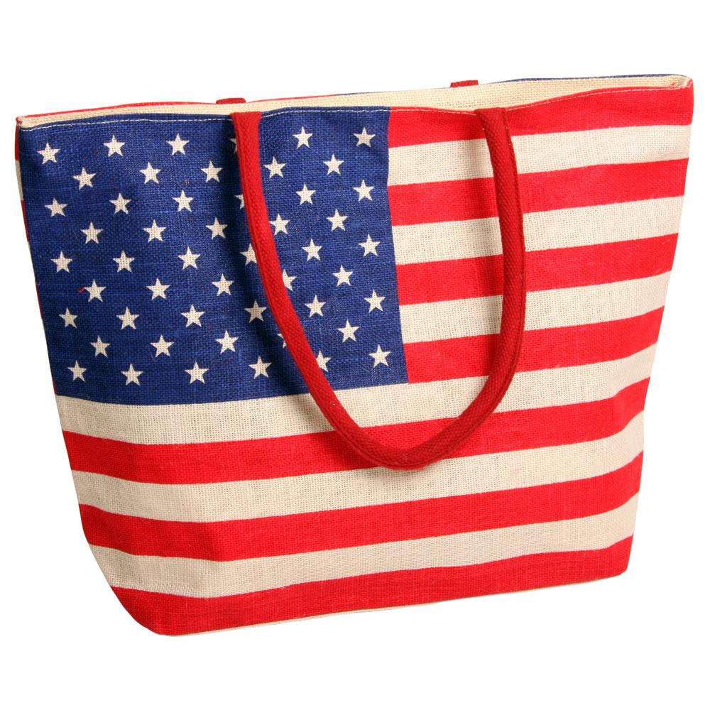 bag med det Amerikanske flag