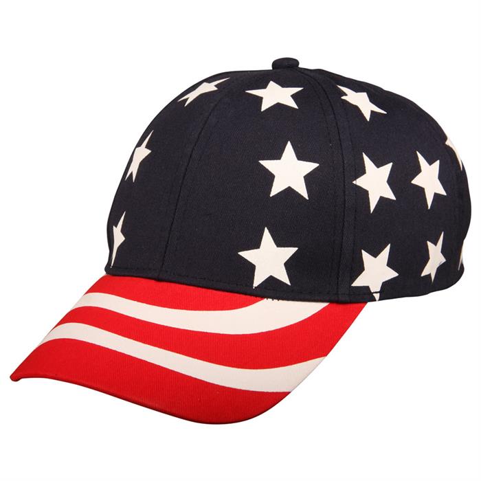 Stars and Stripes kasket i 100% bomuld