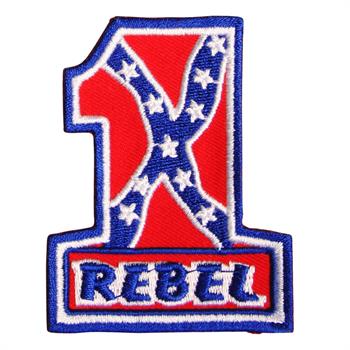 Strygemærke - 1 Rebel - Amerikansk Sydstatsflag