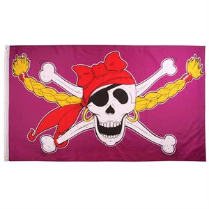 Pirat Pige Flag 90 x 150 cm