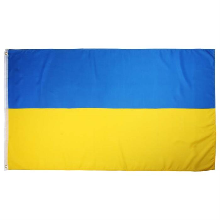 Ukraine polyester flag 90 x 60 cm