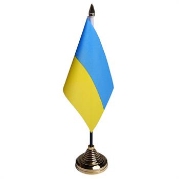 Ukraine bordflag, 10 x 15 cm