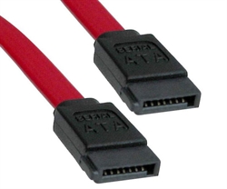 SATA kabel, 45cm, rød