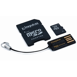 2GB micro SD kort + USB adaptor + SD adaptor - UDGÅET