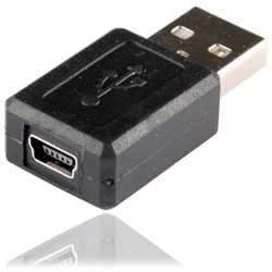 Adapter, USB han til mini USB hun