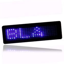 LED Badge, blå 7 x 24 dioder - UDGÅET