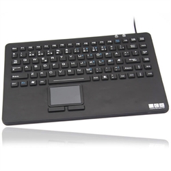 Vandtæt tastatur med touchpad, sort (NORSK layout) - ERSTATTET AV VARENR. 8307