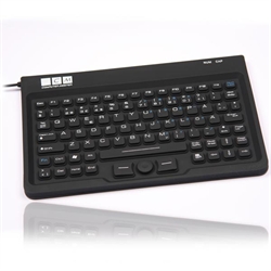 Vandtæt tastatur med indbygget mus, super lille, sort (SVENSK layout) - UDGÅET - Erstattet af 8308
