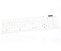 Flexible mini 2006 keyboard, hvid (NORSK layout)