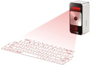 Laserkeyboard - lyser knapperne ned på bordet!