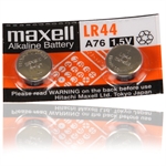 Maxell LR44 Alkaline knap batteri, 2-pak