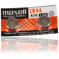 Maxell LR44 Alkaline knap batteri, 2-pak