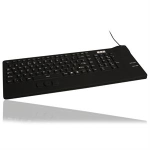 Industri keyboard med mus, sort, UK layout