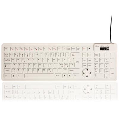 Flexible 2006 mini keyboard, hvid (NORDISK layout)