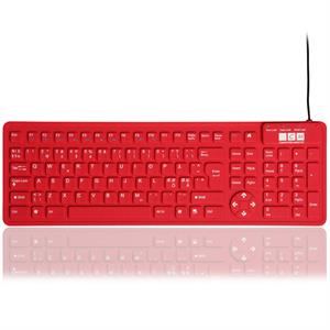 Flexible 2006 mini keyboard, rød (NORDISK layout)