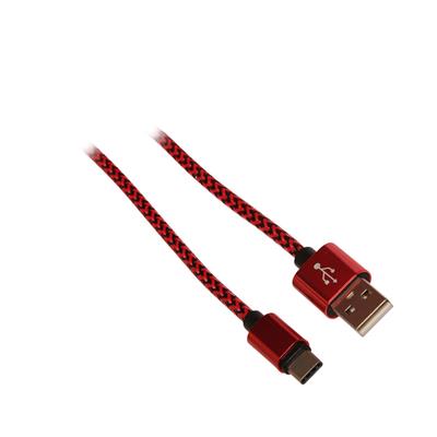 USB type C ladekabel, rød