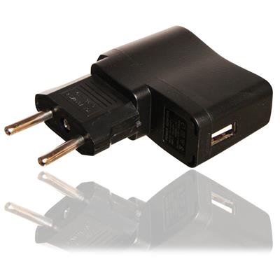 USB oplader med US stik og DK adapter