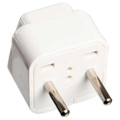 Adapter, USA stik til EU stik, hvid