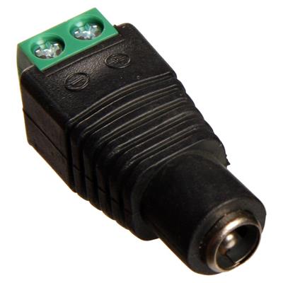 5,5 mm DC adapter med skruer