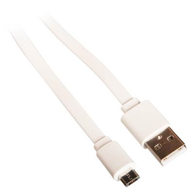USB 2.0 kabel A male til B micro 2 meter, hvid