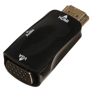 HDMI til VGA adapter, med indbygget lydkort