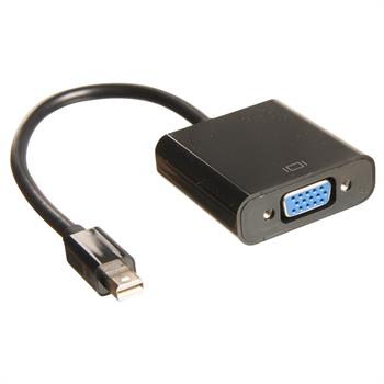 Mini Displayport til VGA adapter, sort