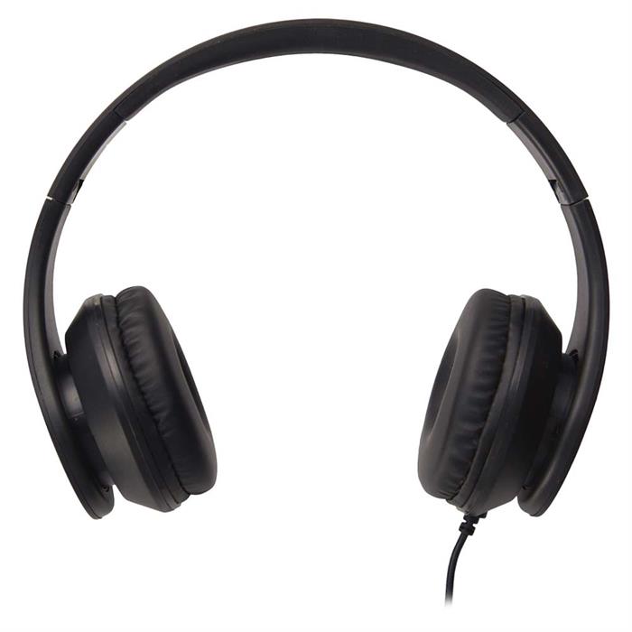 Høretelefoner med ledning og mikrofon, sort - UDGÅET