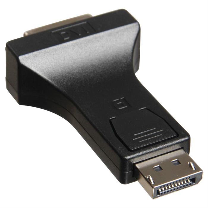 Adapter, Displayport til DVI, sort