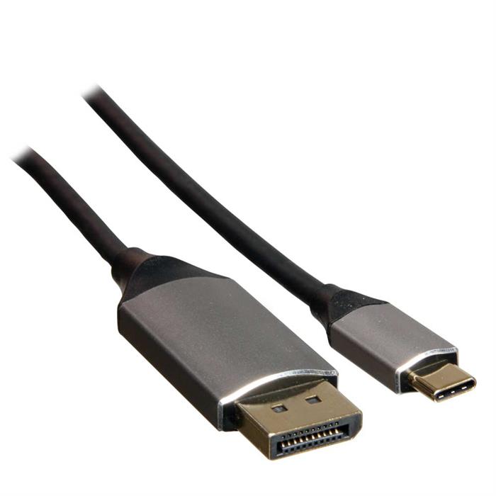 Adapterkabel, USB C til Displayport, 4K Ultra HD, 60 Hz, 2,0 meter