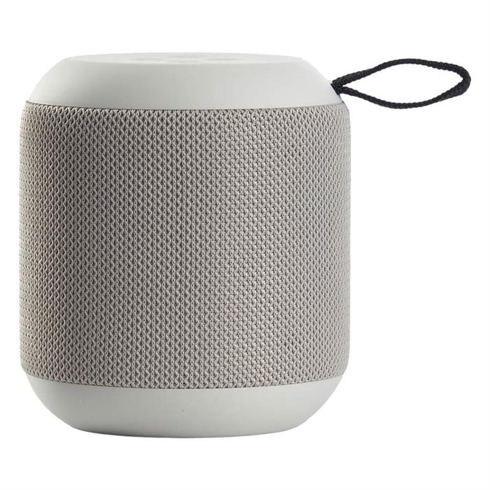 Bluetooth højttaler med mikrofon, stænktæt, genopladelig, grå