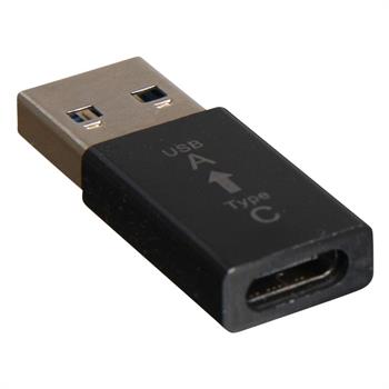 Adapter, USB C til USB A, Sort, USB 3,0