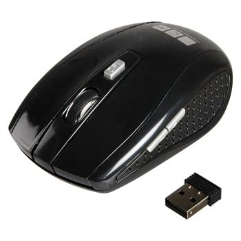 Trådløs mus, 2,4 GHz USB, sort højglans